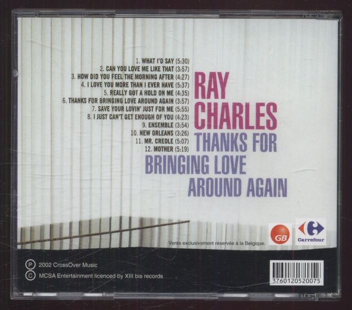 Ray Charles - Thanks For Bringing Love Around Again (CD)