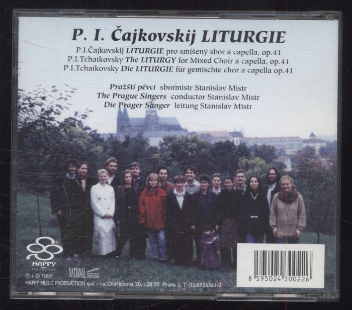 P. I. Čajkovskij, Pražští Pěvci, S. Mistr - Liturgie / The Liturgy / Die Liturgie (CD)