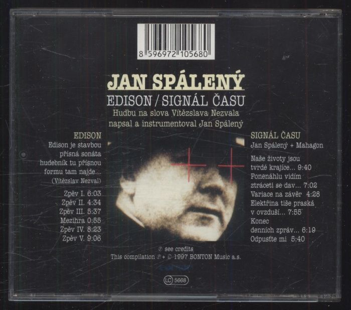 Jan Spálený - Edison / Signál času (CD)