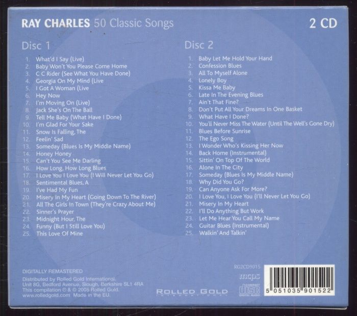 Ray Charles - 50 Classic Songs (2CD)