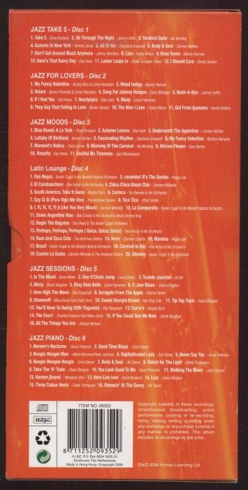 Various - Jazz Take 5 / Jazz For Lovers / Jazz Moods / Latin Lounge / Jazz Sessions / Jazz Piano (6CD)