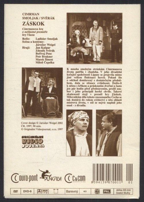 Divadlo Járy Cimrmana : Záskok (DVD)