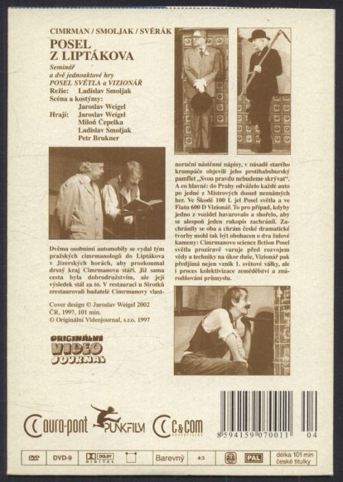 Divadlo Járy Cimrmana : Posel z Liptákova (DVD)