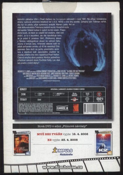 Tajemná záře nad Pacifikem /The Final Countdown/ (DVD)