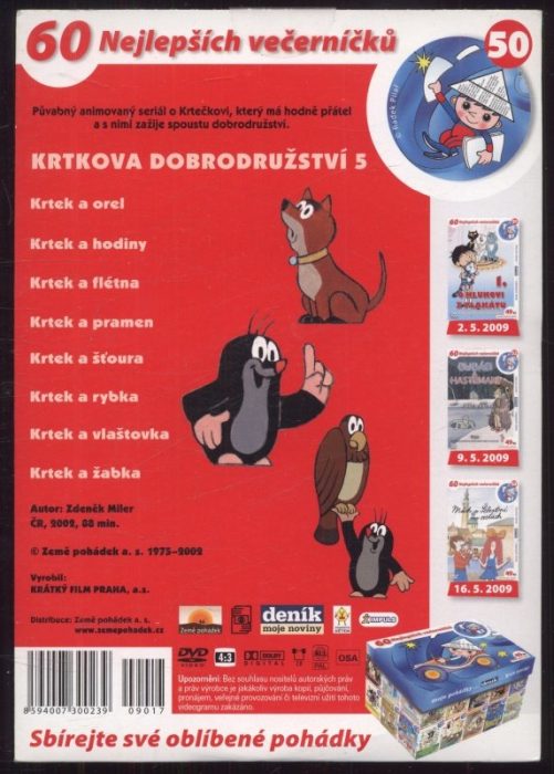 Krtkova dobrodružství 5 (DVD)