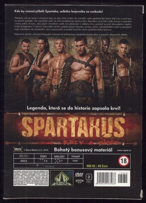 Spartakus: Krev a písek - Sezóna 1, díly 1-13 + bonusy (5DVD)