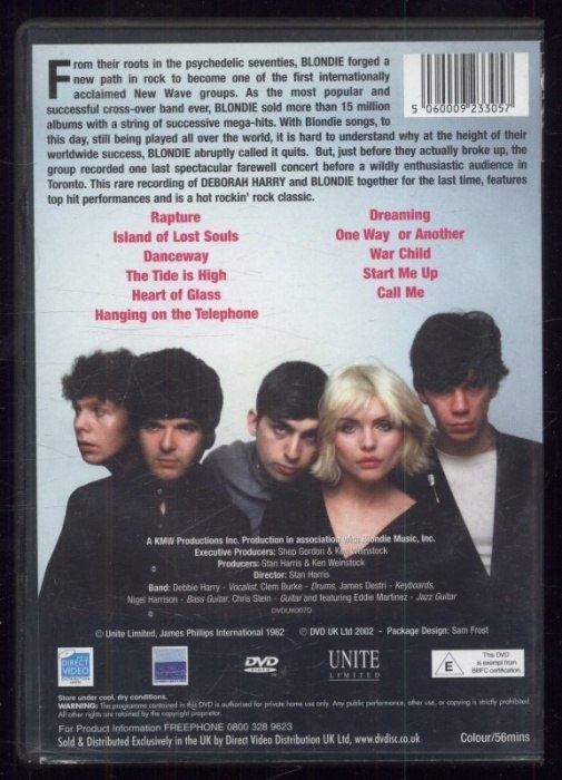 Blondie: Live! (DVD)