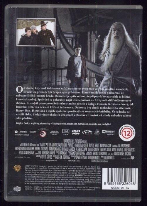 Harry Potter a Princ dvojí krve /Harry Potter and the Half-Blood Prince/ (DVD) 