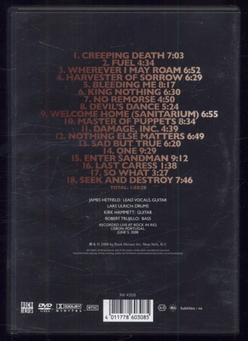 Metallica: Devil's Dance - Live in Lisbon 2008 (DVD)