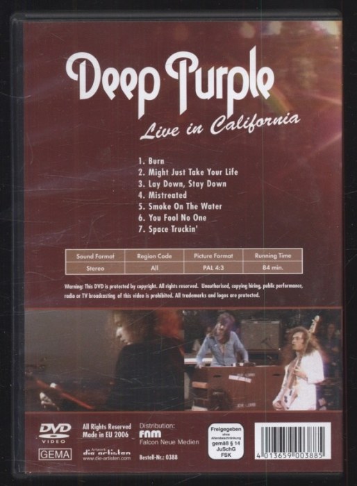 Deep Purple - Live 1974 (DVD) 