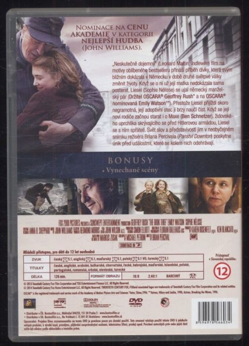 Zlodějka knih /The Book Thief/ (DVD)