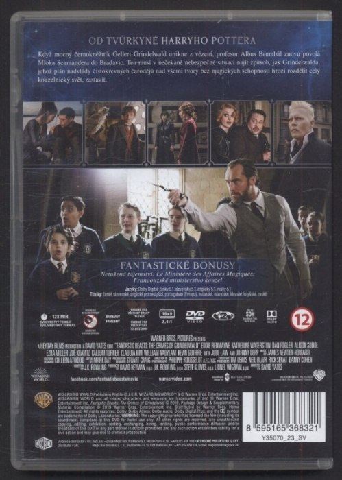 Fantastická zvířata: Grindelwaldovy zločiny (DVD)