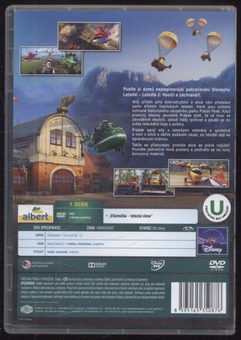 Letadla 2: Hasiči a záchranáři (DVD)