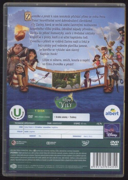 Zvonilka a piráti (DVD)
