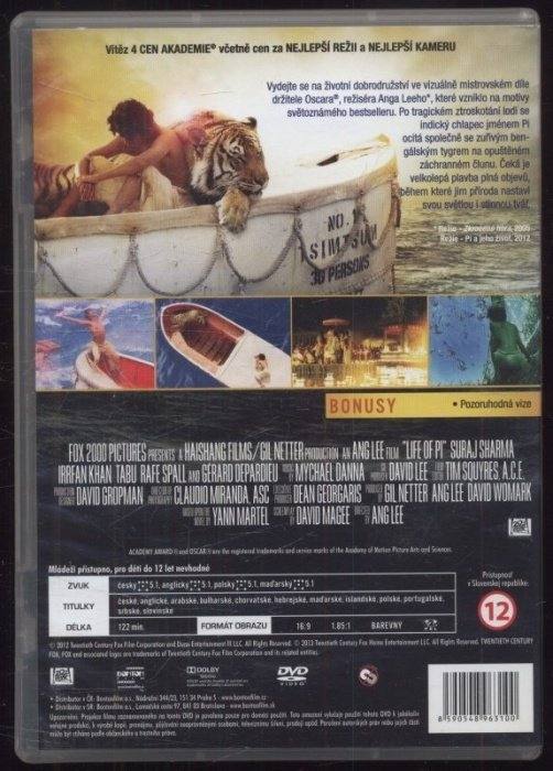 Pí a jeho život (DVD)