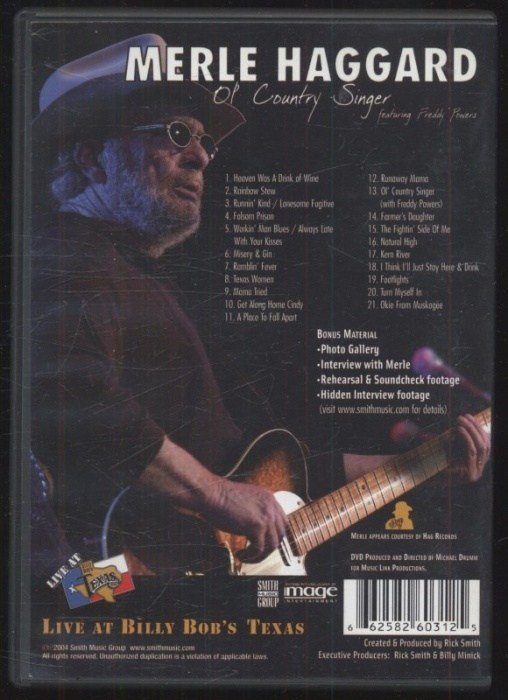 Merle Haggard - Ol' Country Singer (DVD)