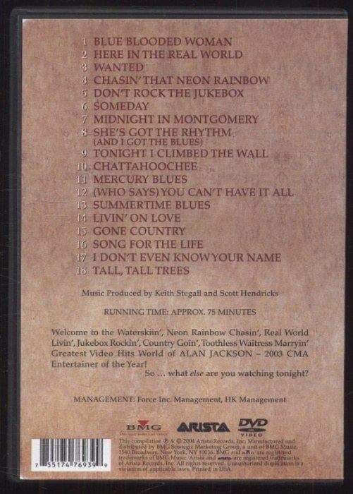 Alan Jackson - The Greatest Hits Video Collection (DVD)