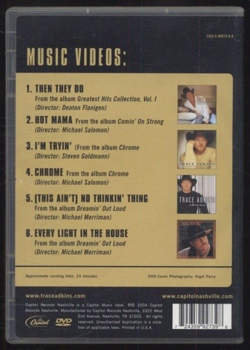 Trace Adkins - Video Hits (DVD)