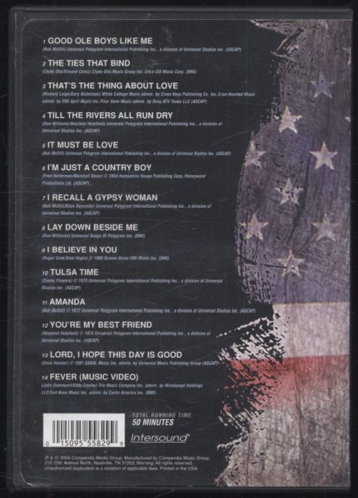 Don Williams - DVD Hits Collection Volume 1 (DVD)