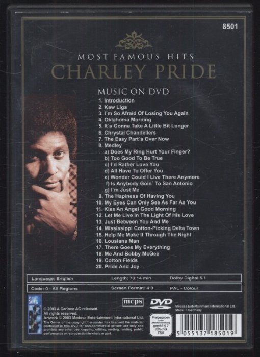 Most Famous Hits Charley Pride (DVD)