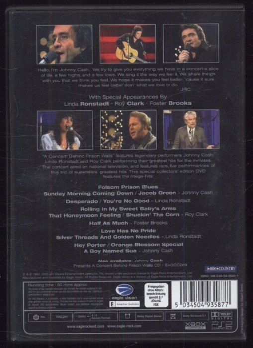 Johnny Cash - A Concert Behind Prison Walls (DVD)
