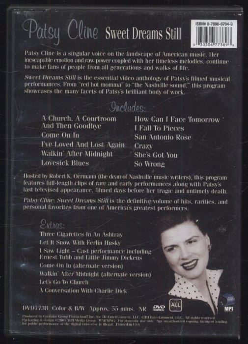Patsy Cline - Sweet Dreams Still (The Anthology) (DVD)
