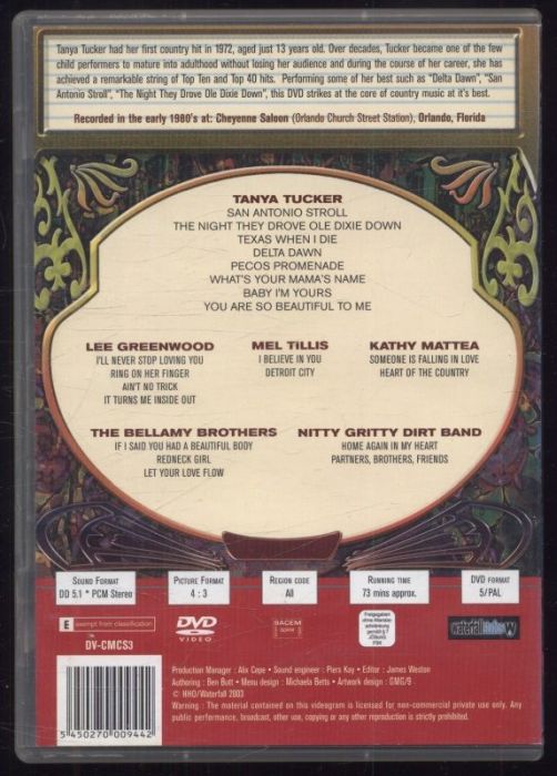 Tanya Tucker - Cheyenne Saloon Volume 3 (DVD)