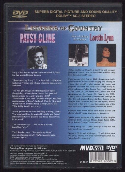 Legends of Country: Loretta Lynn - You're Looking At Country + Patsy Cline: Remembering Patsy (DVD)