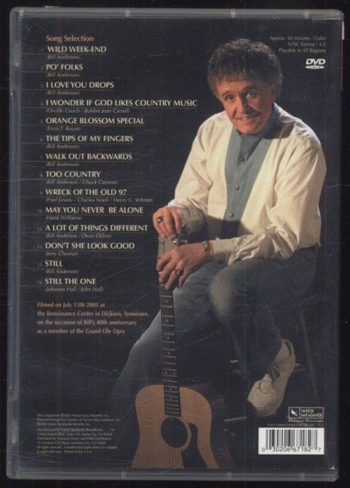 Bill Anderson with The Po’ Folks Band: 40 years of hits live (DVD)