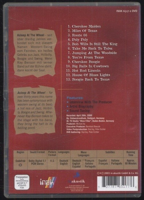 Asleep At The Wheel - Asleep At The Wheel In Concert (DVD)