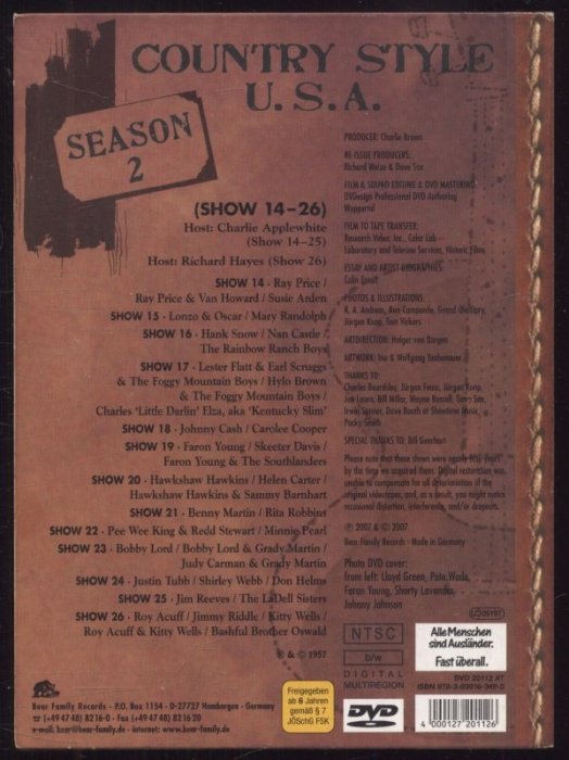 Various - Country Style U.S.A. Season 1-4 (4DVD)