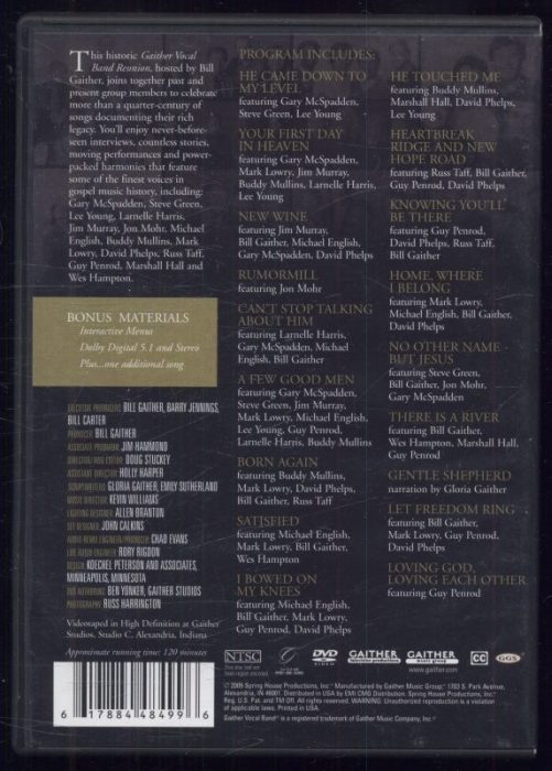 The Gaither Vocal Band - Reunion Volume One + Two (2DVD)
