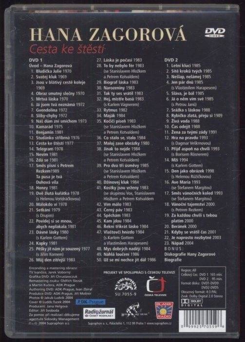Hana Zagorová - Cesta ke štěstí (2DVD)