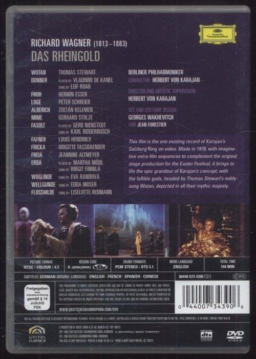 Herbert von Karajan - Wagner - Das Rheingold (DVD)