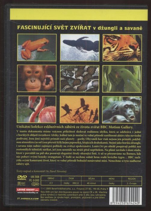Fascinující svět zvířat: V džungli a savaně (DVD)