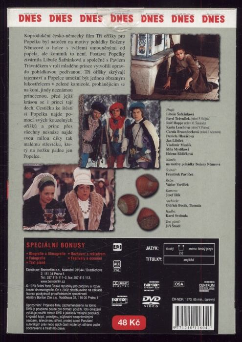 Tři oříšky pro Popelku (DVD)