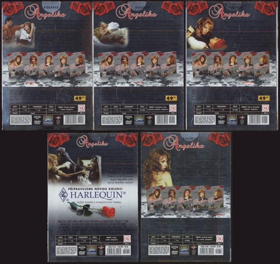 Angelika, markýza andělů; Nezkrotná Angelika; Angelika a král; Angelika a sultán, Báječná Angelika, (5DVD)