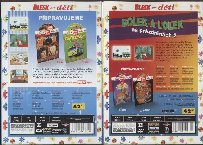 Bolek a Lolek na prázdninách 1 a 2 (2DVD)