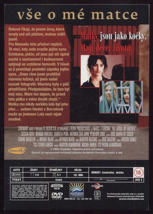 Vše o mé matce (DVD)