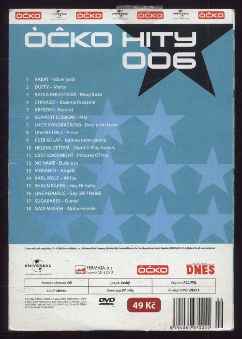 Various - Óčko hity 006 (DVD)