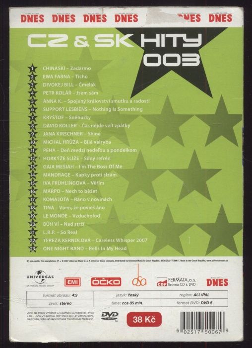 Various - Cz & Sk Hity 003 (DVD)