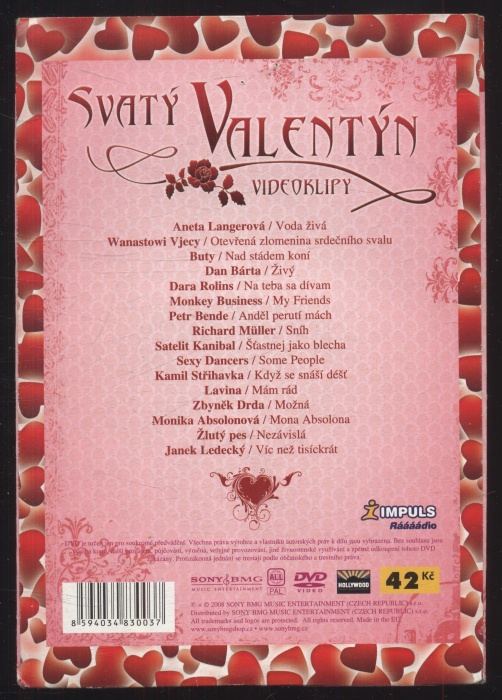 Svatý Valentýn - Všem zamilovaným - videoklipy (DVD)
