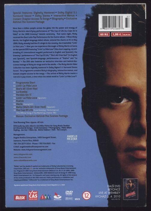 Ricky Martin - The Ricky Martin Video Collection (DVD)
