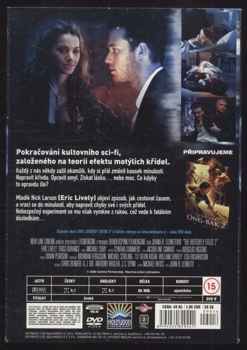 Osudový dotek 2 /Butterfly Effect 2/ (DVD)