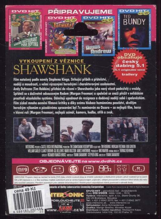 Vykoupení z věznice Shawshank (DVD)