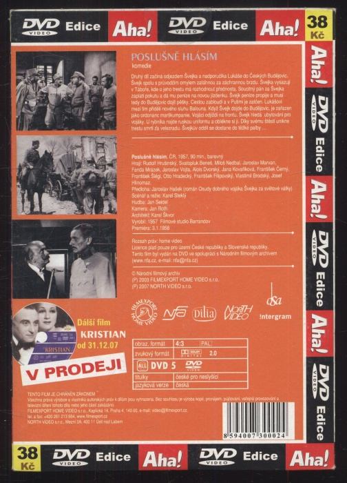 Poslušně hlásím (DVD)
