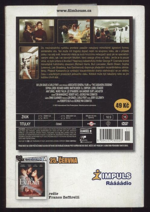 Přejezd Cassandra (DVD)