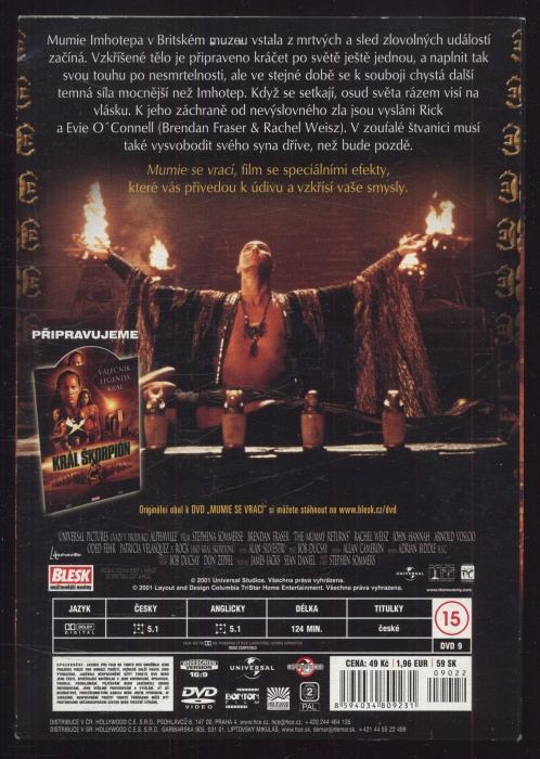 Mumie se vrací (DVD)