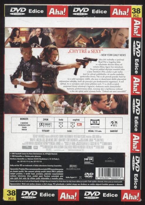 Pan a Paní Smithovi /Mr. & Mrs. Smith/ (DVD)