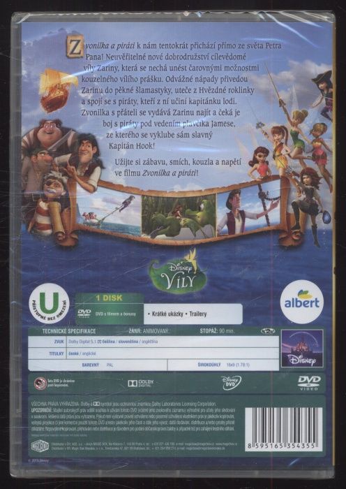 Zvonilka a piráti (DVD)
